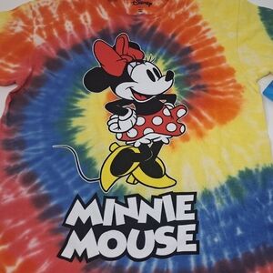 Disney Minnie Mouse Colorful Tie-Dye Long Sleeve Shirt